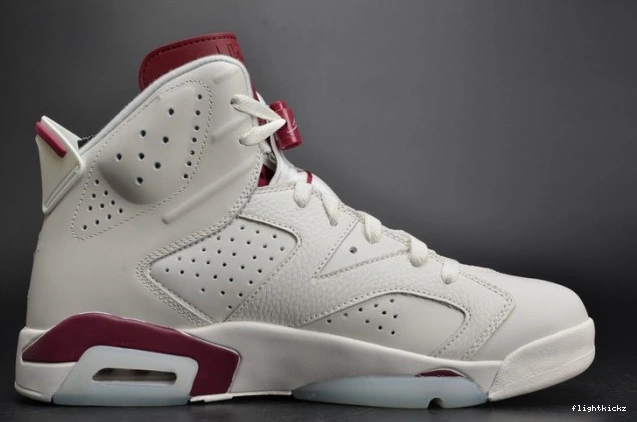 384664-116 Jordan Air Retro 6 Maroon white 0825